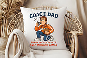 Coach Dad Funny Fathers Day Sublimat, an Illustration by DreamCafeArt (Thumbnail 6 of 7)