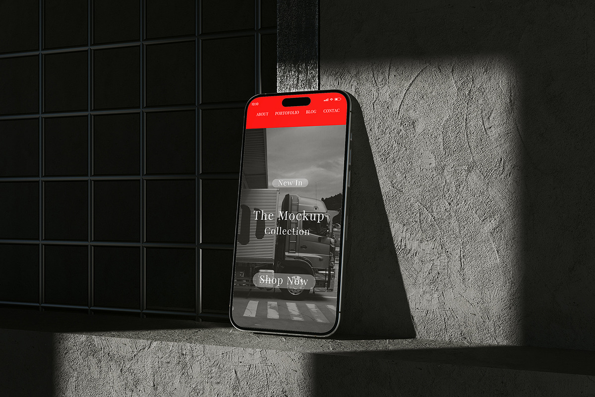 iPhone 15 Pro Mockup, an iPhone Mockup by Art-Jek.std (Photo 1 of 2)