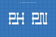 Niphone - Retro Font, a Slab Serif Font by QR Design Studio (Thumbnail 6 of 7)