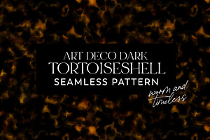 Art Deco Dark Tortoiseshell Pattern