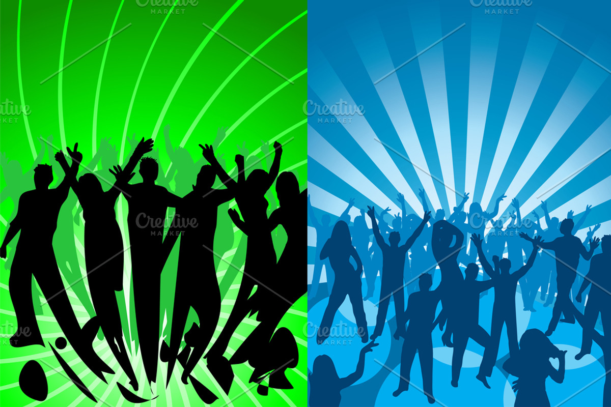 Party illustrations color set, a Person Illustration by Vjom