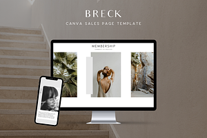 BRECK Canva Sales Page Template