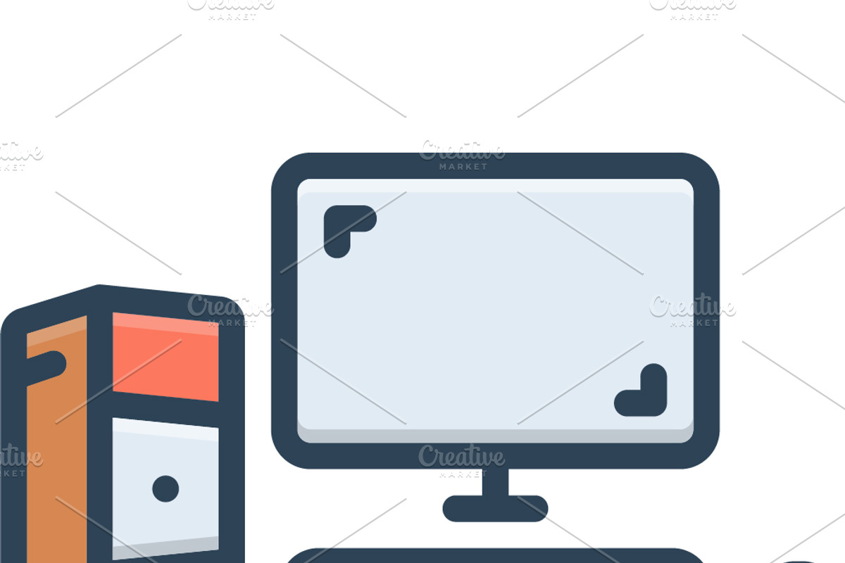Computer display color icon, a Duotone Icon by Creative priyanka