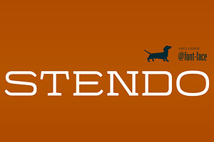 Stendo Extended Regular - Wide Font