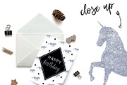 Silver Glitter Unicorns, a Graphic by ConfettiBears (Thumbnail 2 of 5)