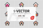 9 Vector Logo Elements - Bundle 08, a Branding & Logo Template by MAOV (Thumbnail 1 of 14)