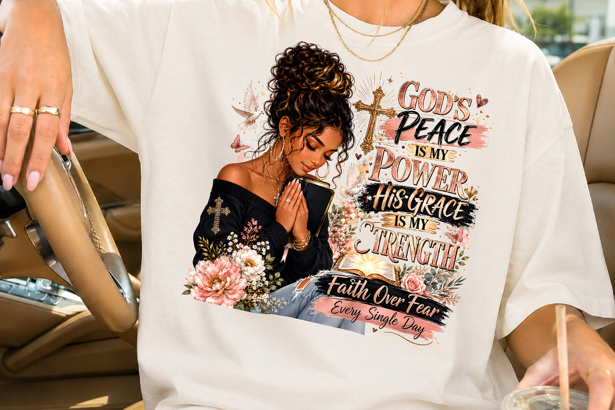 God's Peace Is My Power PNG, a Person Illustration by Rose Art (Photo 2 of 4)