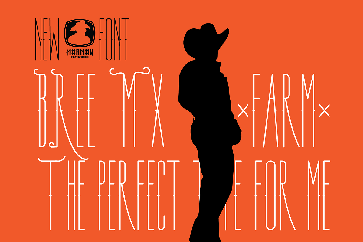 BREE MX - FARM, a Script Font by M#RM#N (Photo 1 of 5)