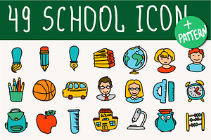 Shool doodle icon