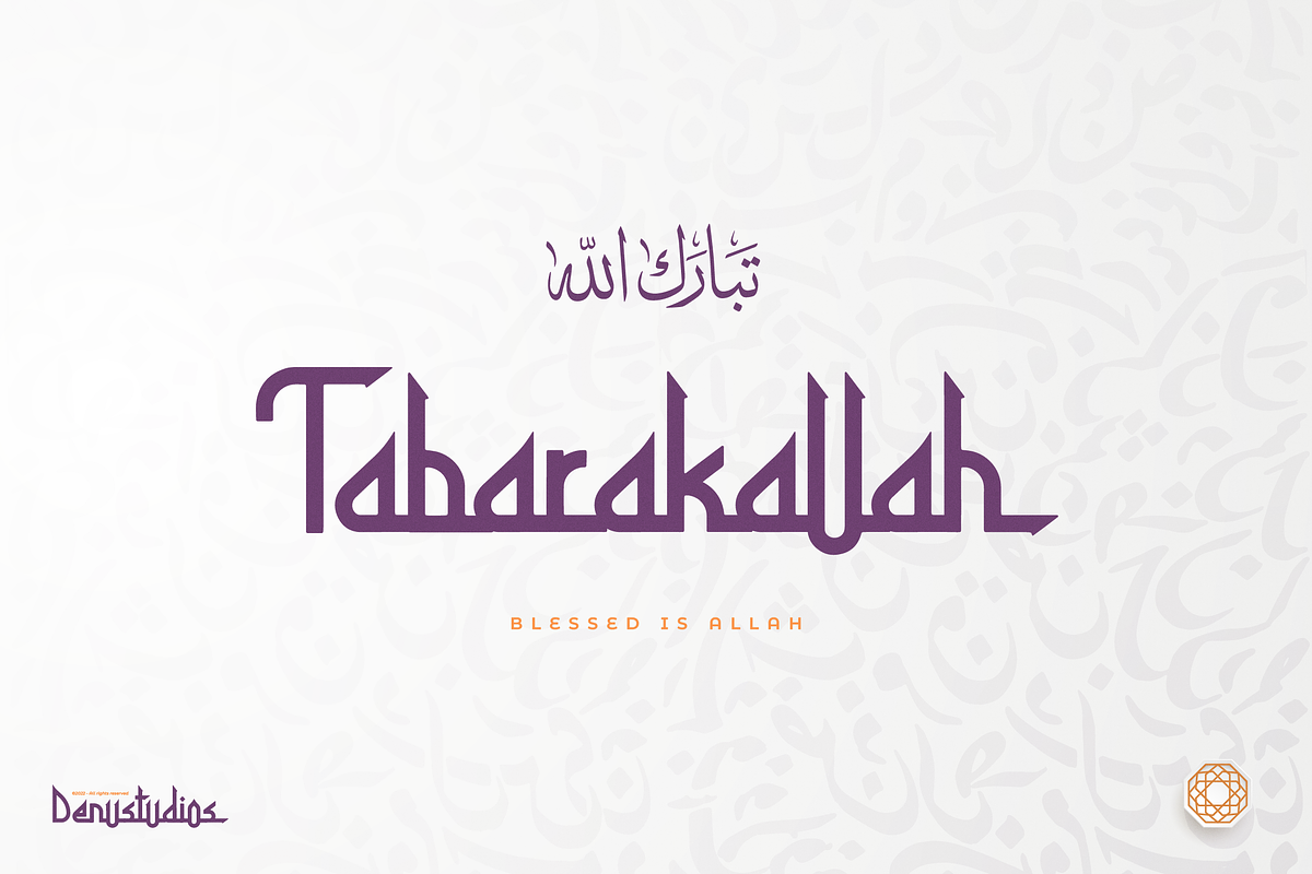 Salafushalih | Modern Arabic Font, a Script Font by Denustudios (Photo 2 of 12)