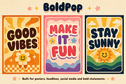 BoldPop – Chunky Display Font, a Slab Serif Font by Wow Magic (Thumbnail 5 of 5)