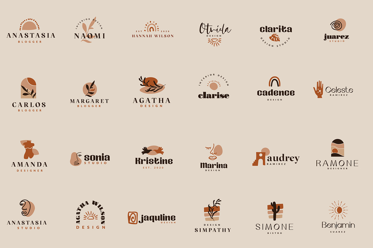 Boho Logo Bundle, a Branding & Logo Template by GraphicDash (Photo 2 of 10)