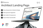 Planora - Architect Landing Page, an UI Kit Template by Portal Studios (Thumbnail 1 of 9)