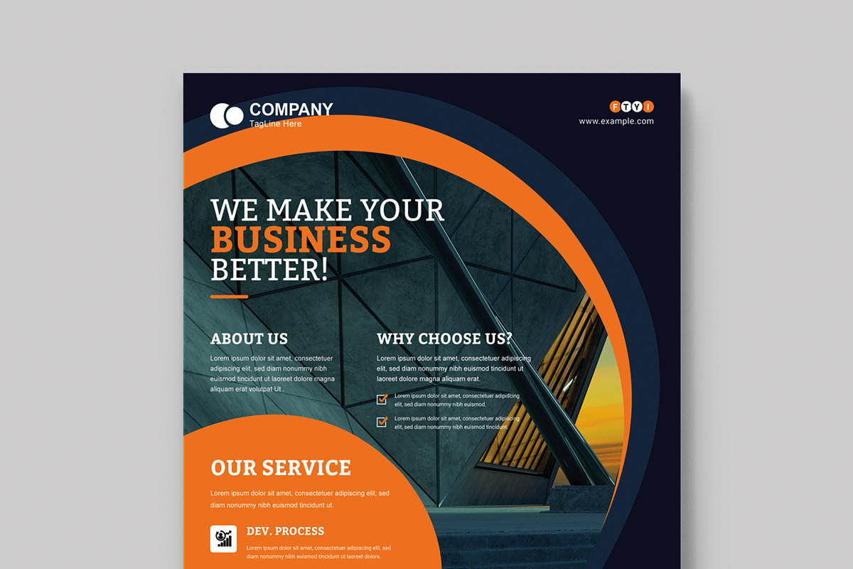 Corporate Flyer Template, a Brochure Template by MightyDesign (Photo 4 of 8)