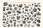 275+ Fruits & Berries Illustrations, a Food Illustration by La Petite Line Art (Thumbnail 10 of 11)