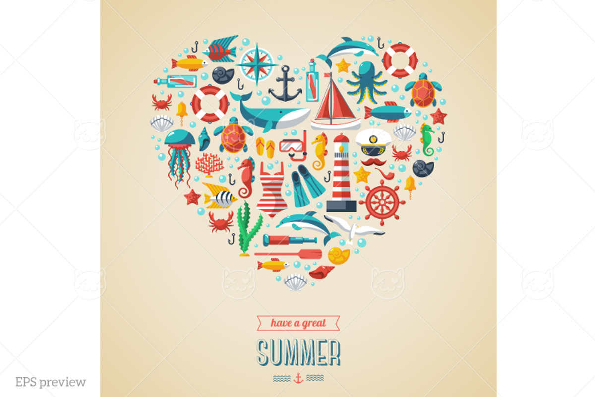 Have a Great Summer Set, an Illustration by kotoffei (Photo 2 of 3)