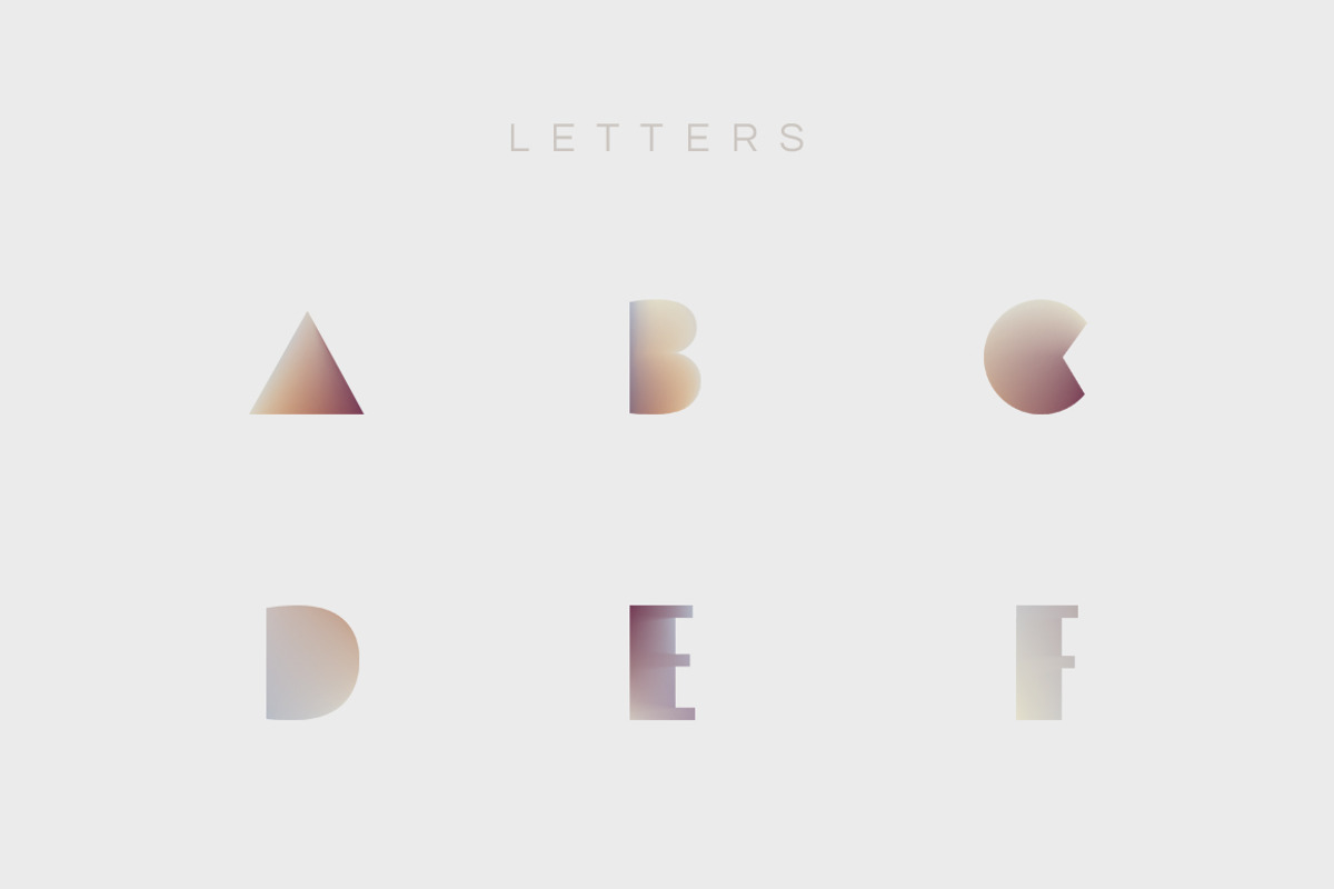 Blurred-vector font preview 2