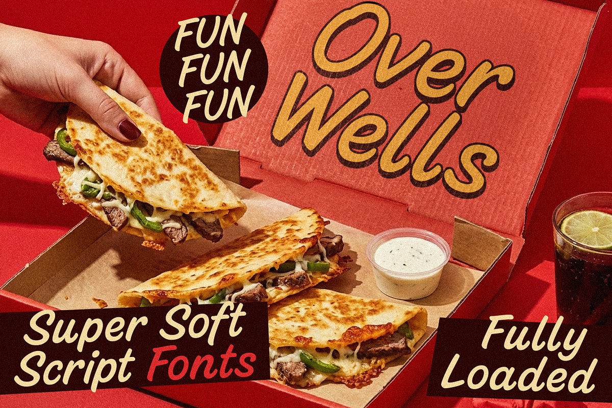 Over Wells - Casual Script Fonts, a Script Font by Konstantine Studio (Photo 1 of 7)