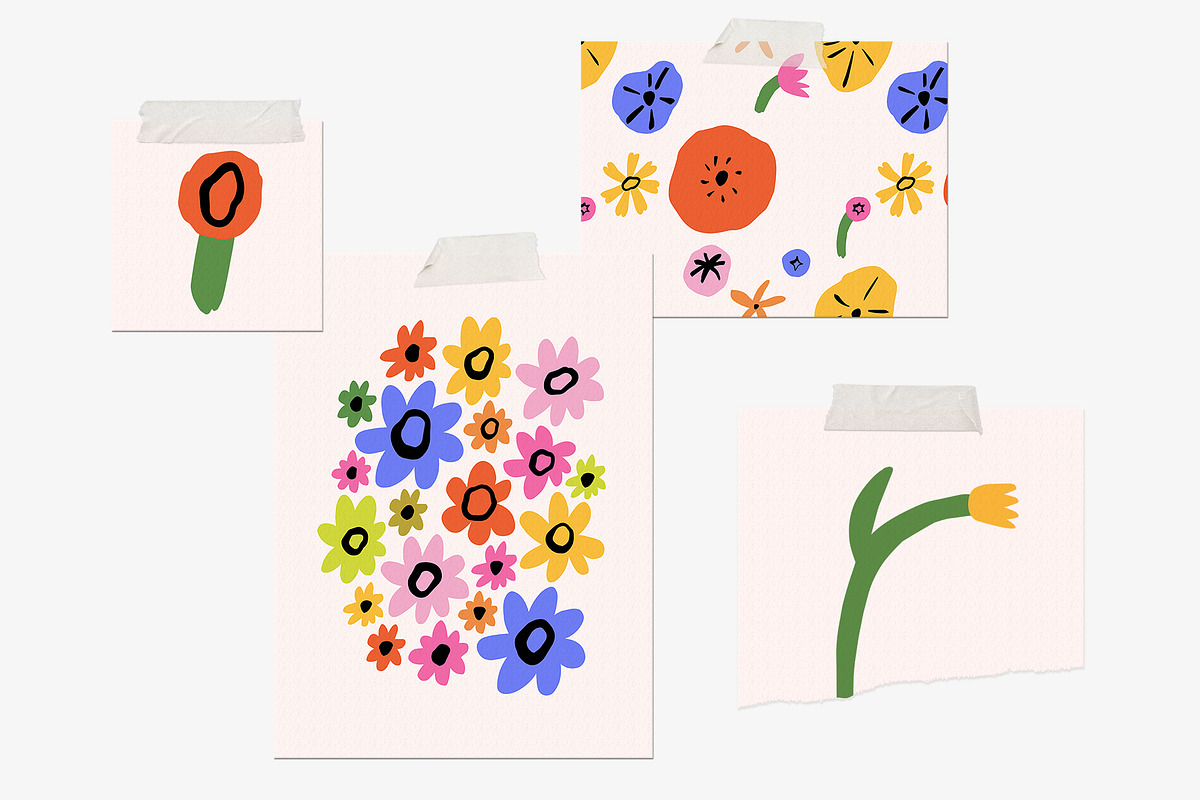 FLOWER MARKET 3 Graphics Bundle, a Pattern Graphic by Katerina Osa (Photo 8 of 23)