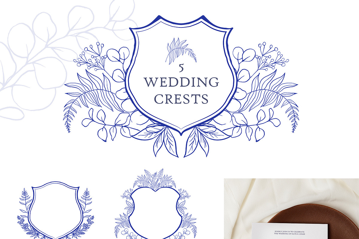 Blue&White. Chinoiserie inspired set, a Decorative Illustration by Liliia Polos Illustration (Photo 8 of 13)