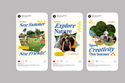 Retro Summer Camp Instagram Post, a Social Media Template by Neermana (Thumbnail 4 of 4)