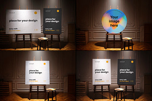 Atelier Painter Stand Spot Mockups