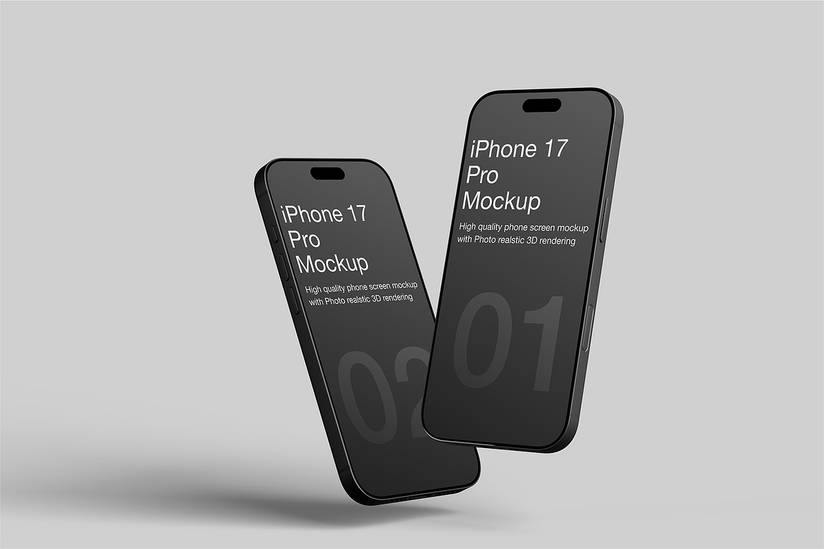 iPhone 17 Pro Max Screen Mockup, an iPhone Mockup by Eka Restu D. Putra (Photo 13 of 14)