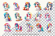 Big bundle of Cute unicorns. TShirt, an Animal Illustration by KENO Mascots (Thumbnail 3 of 10)