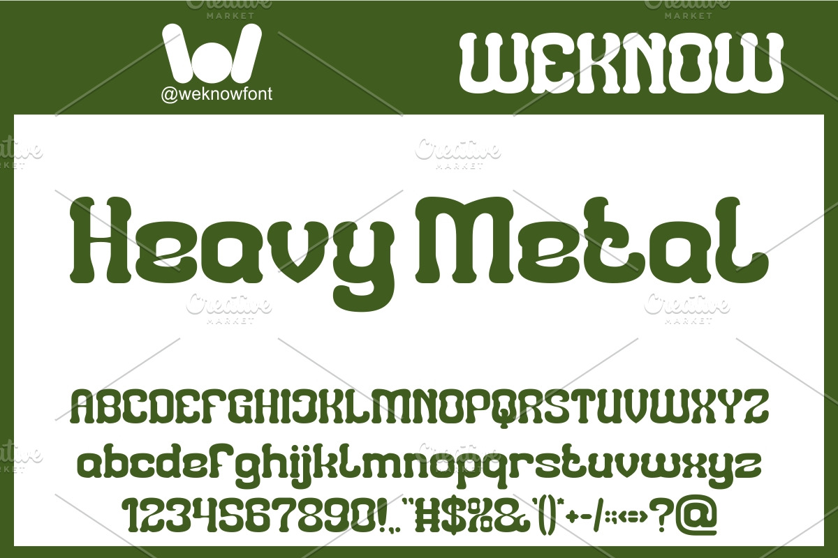 Heavy Metal font, a Serif Font by weknow (Photo 1 of 8)