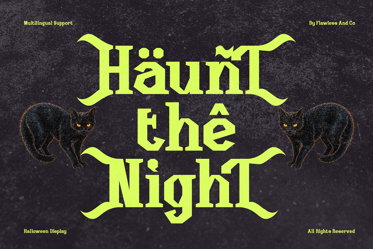 Hexoria - Halloween Display Font, a Serif Font by Flawless And Co (Photo 10 of 10)