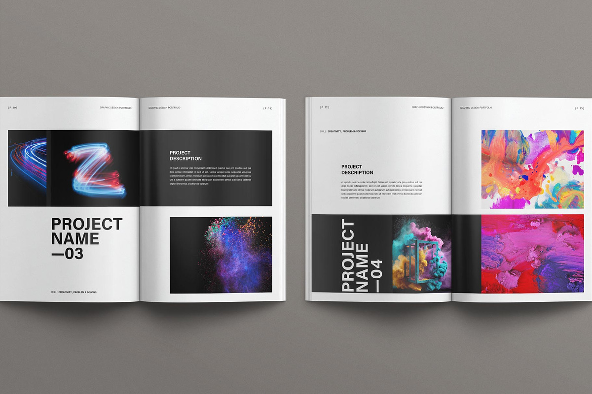 Graphic Design Portfolio Brochure, a Brochure Template by E-Type (Photo 5 of 8)