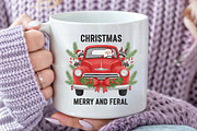 Christmas Truck SVG and PNG, an Illustration by Craft Nest (Thumbnail 4 of 6)