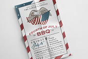 Two 4th of July bbq invitations, an Invitation Template by 1baranov (Thumbnail 3 of 3)