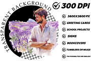 Wild Lavender Watercolor Clipart Set, an Illustration by DreamCafeArt (Thumbnail 7 of 8)