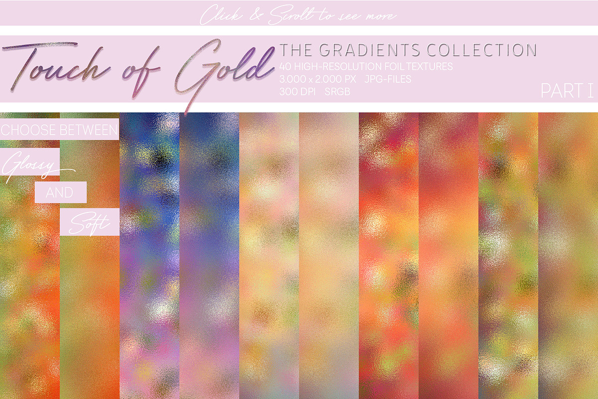 Touch of Gold Foil Textures, a Texture Graphic by U + Me Studio (Photo 3 of 8)