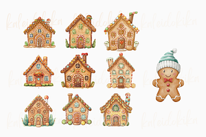 Sweet Gingerbread Haven Clipart