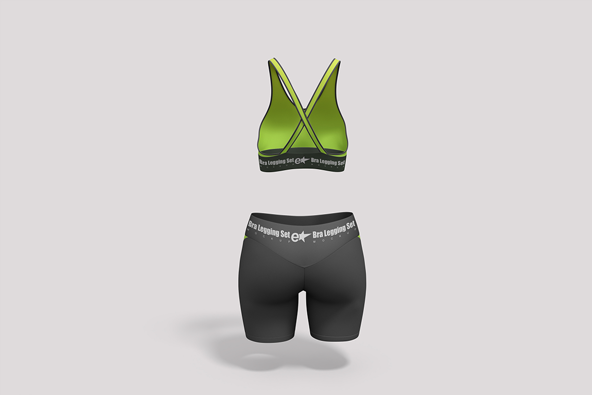 Yoga Bra leggings Set, a Shirt Mockup by groens (Photo 2 of 4)
