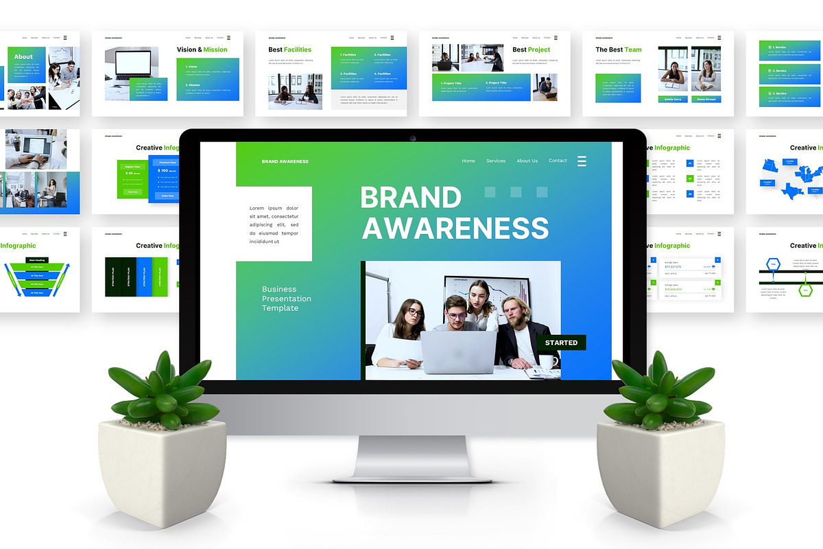 Brand Awareness - Business GSL, a Presentation Template by Deepslide Studio (Photo 5 of 6)
