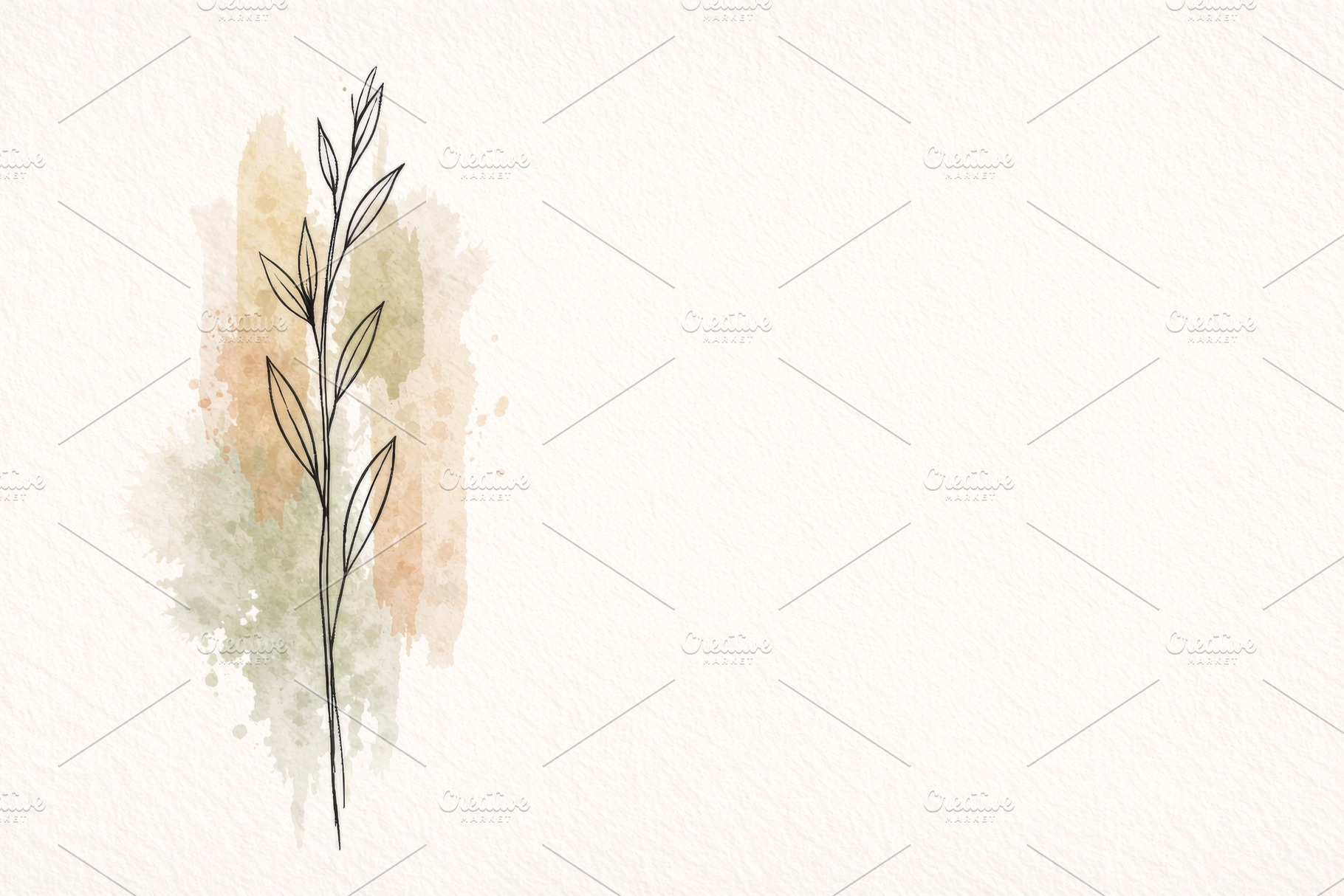 Botanical illustration with watercol, a Photo by Dvoevnore photos