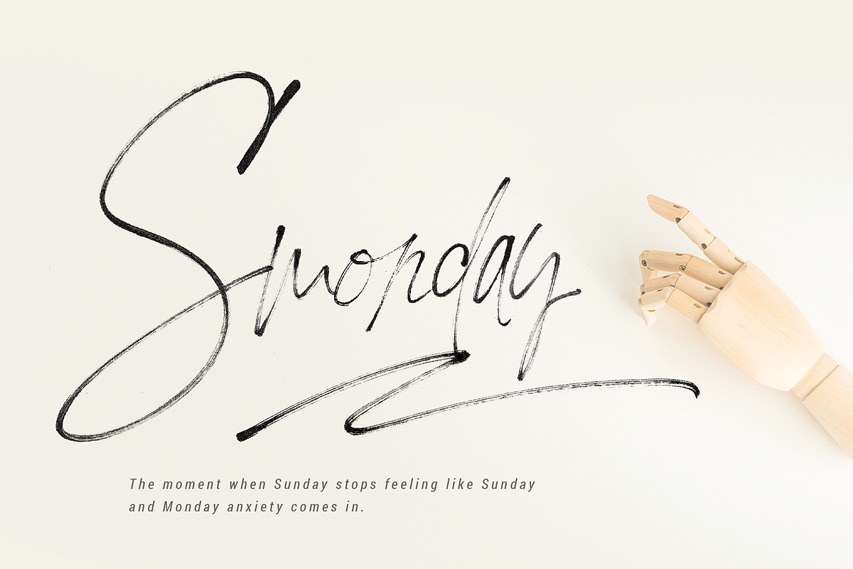 LovingCeline SVG Script Brush Font preview 5