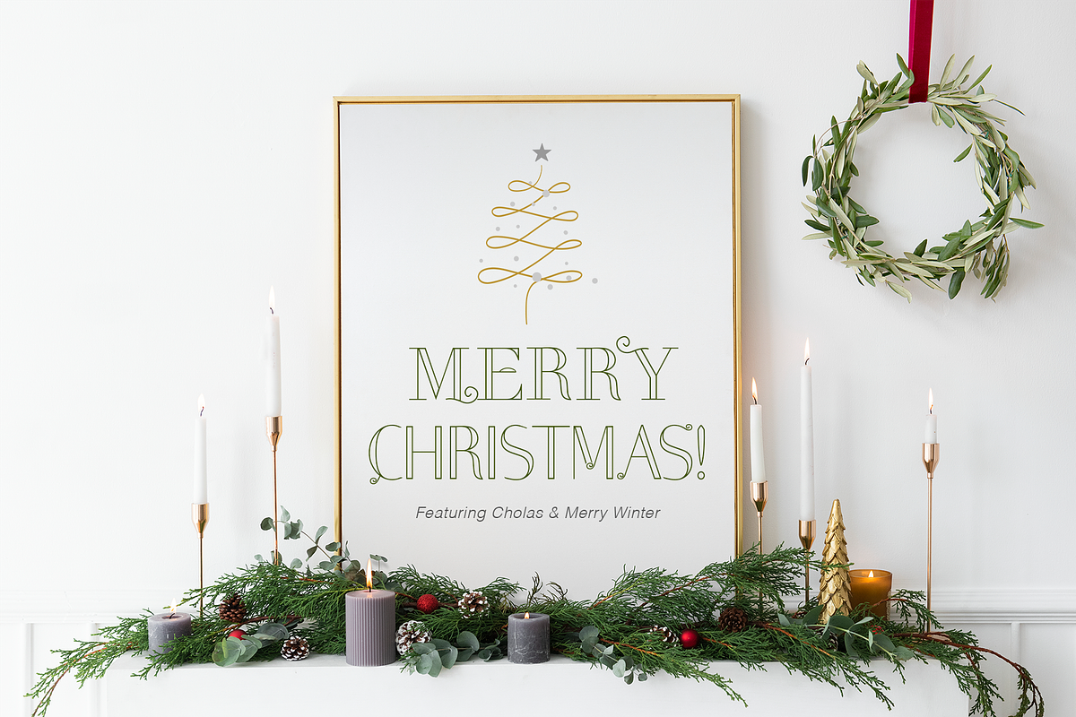 Christmas Font Bundle Holiday SALE, a Font by Cloverons (Photo 2 of 8)