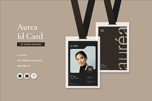 Aurea - ID Card, a Print Template by Fannan Studio