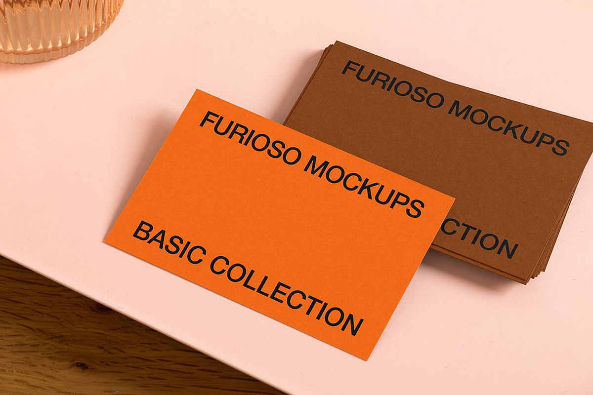 Business Cards Mockup Bundle – 6 PSD, a Merchandise Mockup by FURIOSO mockups (Photo 12 of 15)