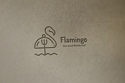 Flamingo Sea Food Logo, a Branding & Logo Template by Martin-Jamez (Thumbnail 4 of 4)