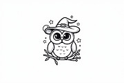 Halloween Coloring Book Set Pack, an Illustration by Creativeshirt (Thumbnail 7 of 19)
