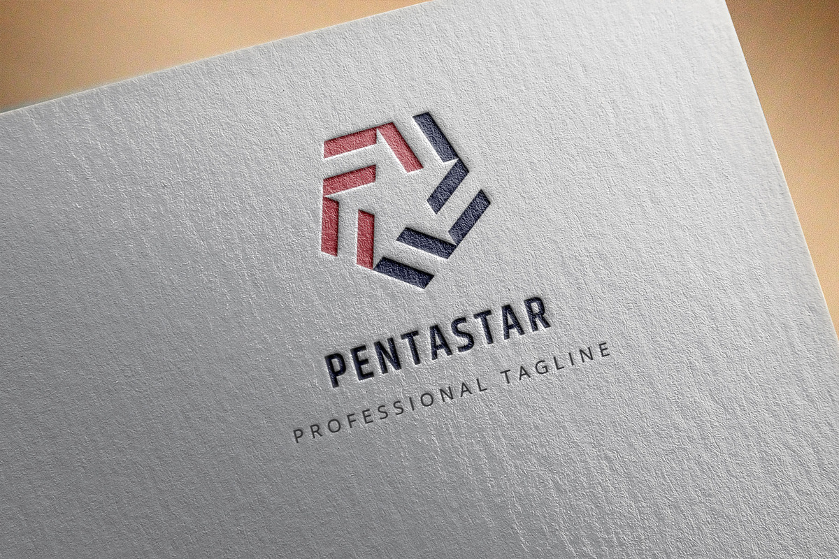 Pentagon Star Logo Template, a Branding & Logo Template by Izalsye (Photo 5 of 5)