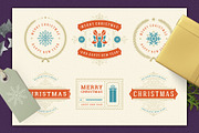 Christmas Retro Design Bundle, a Poster Template by Vasya Kobelev (Thumbnail 7 of 11)