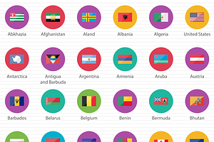 249 Countries Flags in The World