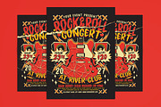 Rock and Roll Music Party, a Flyer Template by Muhamad Iqbal hidayat (Thumbnail 1 of 4)
