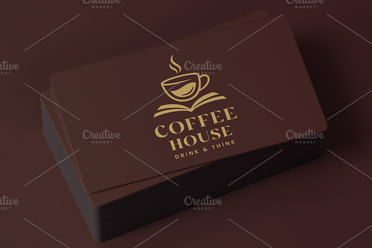 Coffee Cup Logo, Coffee And Book, an Object Illustration by PushLogo (Photo 1 of 3)